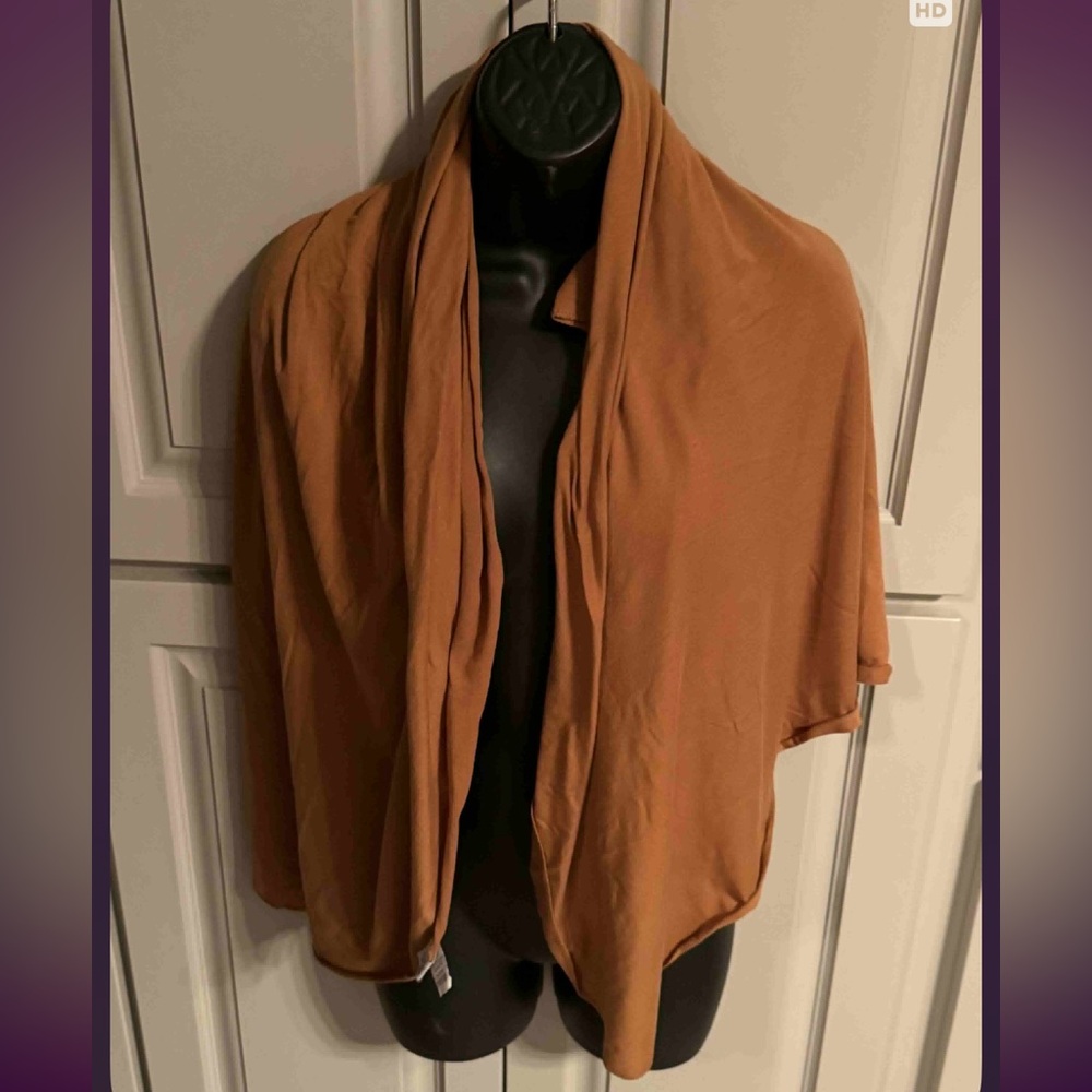 Copper pearl Stylish Tan Shawl Wrap